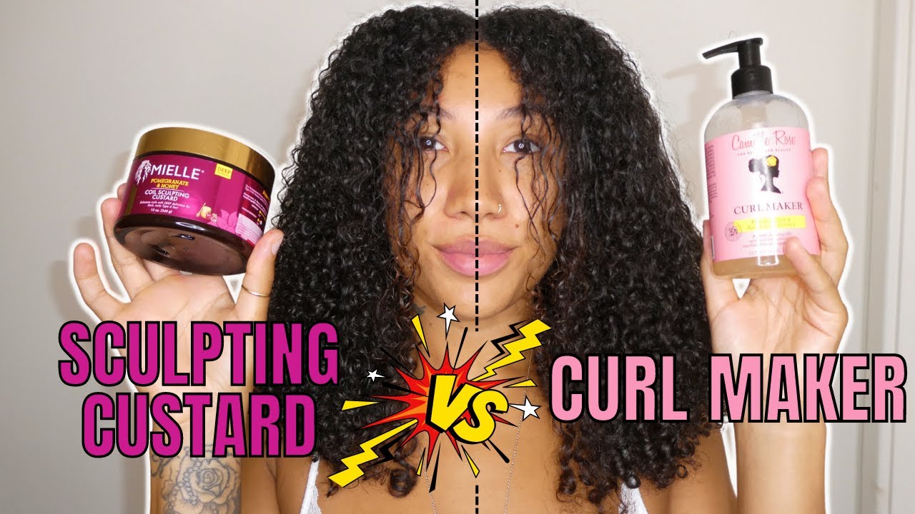 CAMILLE ROSE CURL MAKER VS MIELLE ORGANICS SCULPTING CUSTARD 🥊 | BATTLE