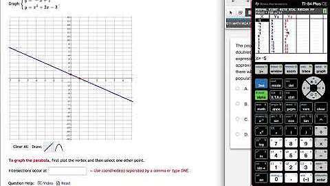 GC.1 HW Help: Plotting Parabolas with the Graphing Calculator
