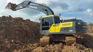 รีวิว VOLVO EC200D รถขุดจากแดนเมืองโสม งานทอยดิน จัดเต็มอุ้ม excavator