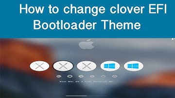 How to change/customize clover EFI  Bootloader Theme Hackintosh