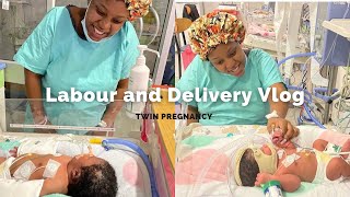 Labour and Delivery Vlog|||Twin pregnancy Delivery|| C-section|||