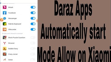 Daraz Apps Automatically start Mode Allow on Xiaomi