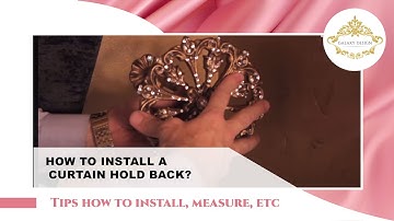 Video #46: Tips From Us: How to Install Curtain Holdbacks in 3 Simple Steps