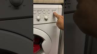 Indesit washing machine start tune and programme start #shorts
