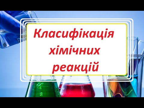 Класифікація хімічних реакцій. Реакції сполучення, розкладу, заміщення, обміну