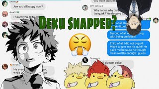 If Class 1A got to know Midoriya has OFA😔💚😰💔[]Lowkey mean class 1A AU[]bnha texts[]one-shot