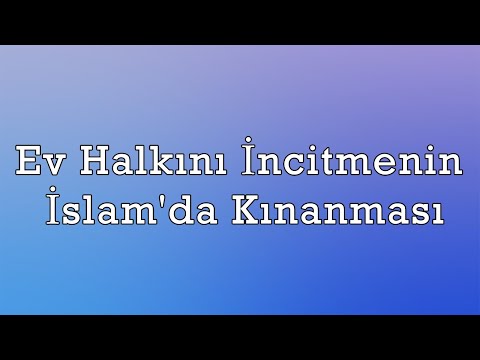 Ev Halkını İncitmenin İslam'da Kınanması - Orhan Öz / Minberden Ekrana 05.11.222