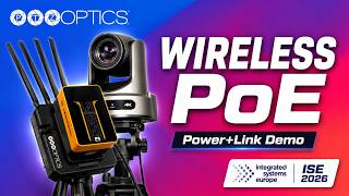 PTZOptics Power+Link Wireless PoE Demo | ISE 2026