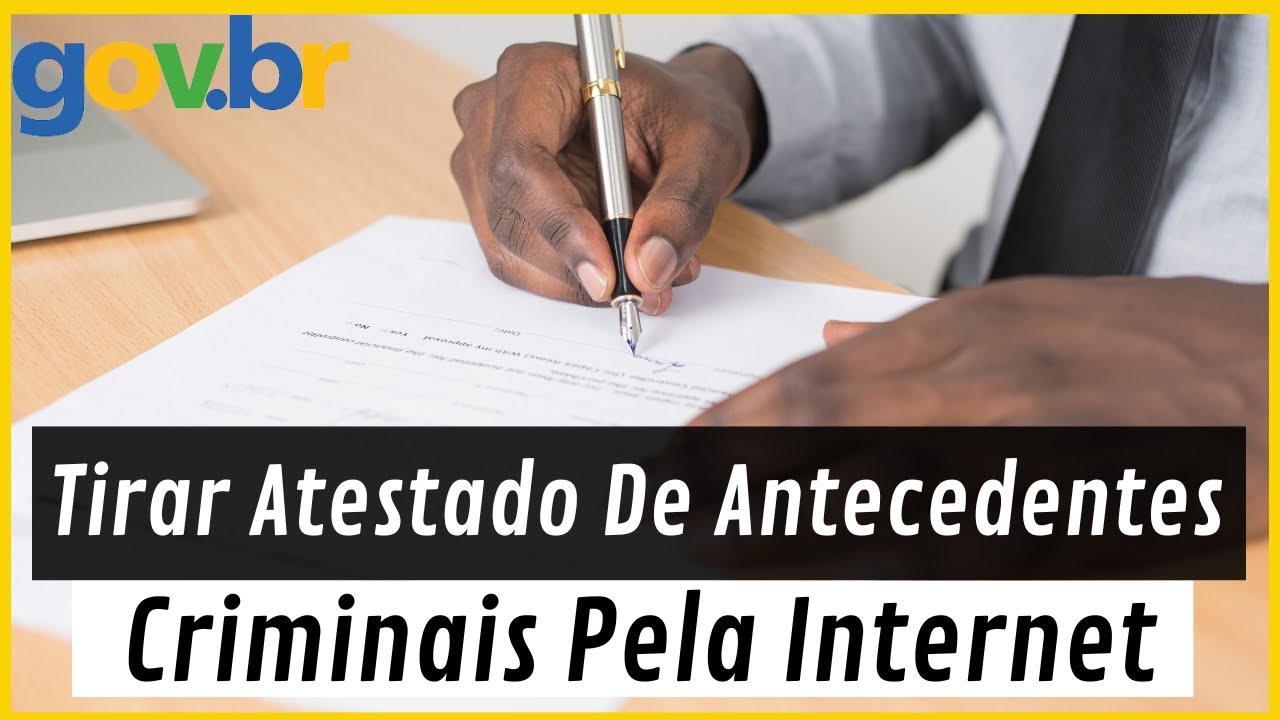 Tirar atestado de antecedentes criminais online - Certidão antecedentes  estadual