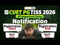 CUET PG TISS 2026 : Important Dates | Notification | Exam Date | Results #cuetpg #tiss