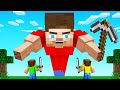 Hunters VS Speedrunner BUT I Have MEGA STRENGTH! (Minecraft)