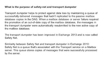 Microsoft Exchange Server 2013 Interview Questions Part5