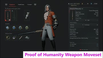 Lies of P: Proof of Humanity Weapon Moveset.