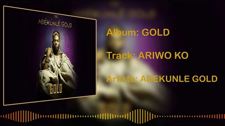 Adekunle Gold - Ariwo Ko [Official Audio]