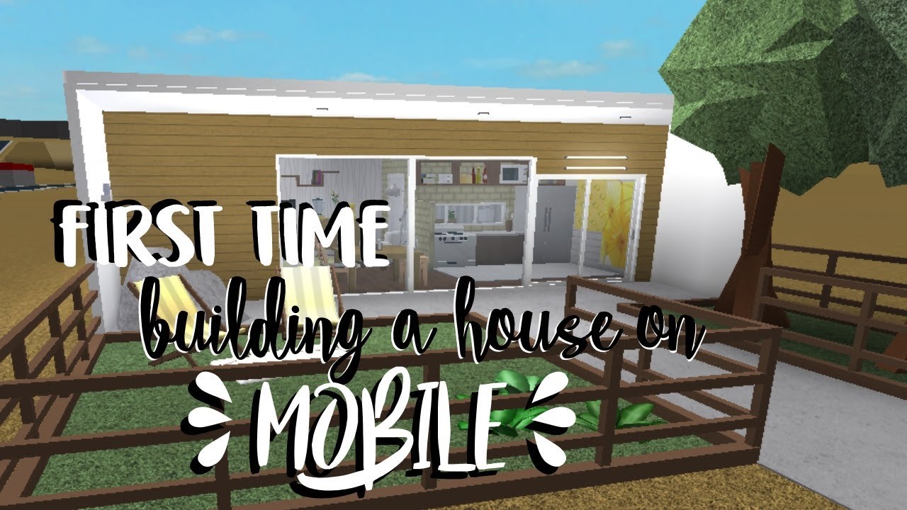 Bloxburg Building A House On Mobile Simple Yellow Home Speedbuild Youtube - roblox welcome to bloxburg trailer