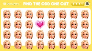 FIND THE ODD EMOJI (Barbie #1 EMOJI EDITION ) #quiz #trivia #trending