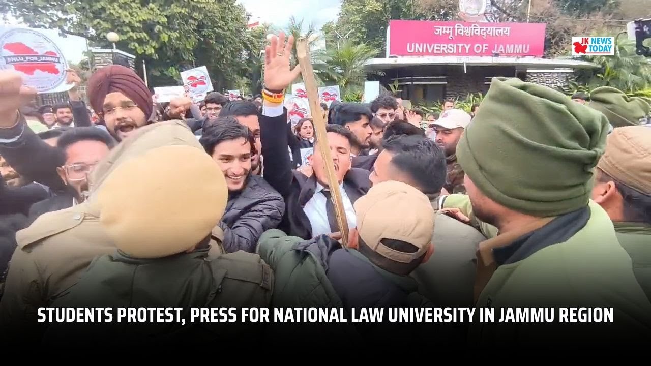 Students Protest, Press for National Law University in Jammu Region ...