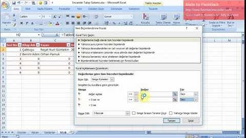Excel Basit Stok Takip Sistemi
