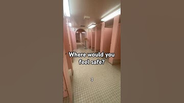 Where would you feel safe? 👁 #liminalspace #backrooms #creepy #shorts
