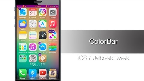 ColorBar lets you customize your iPhone status bar - iPhone Hacks
