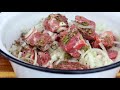 Russisches Nationalgericht, Schaschlik, Schweine Nacken, ASMR Style, Outdoor cooking, Saarland