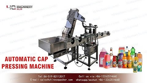 high speed cap pressing machine for different sizes of container|bottle lid press equipment