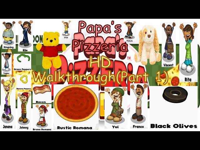 Papa's Sushiria + Unlocking Papa Louie Full Walkthrough Gameplay 