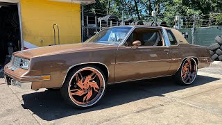 1986 Oldsmobile Cutlass 24” Amani Forged 7” lip / Bet It Up Kustoms #685 No Tubbs