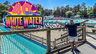 OPENING DAY of the 2024 Season at Six Flags White Water! | 40TH ANNIVERSARY PARTY w/ Full Slide POVs