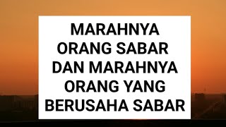 Marahnya Orang Sabar @titiansyair