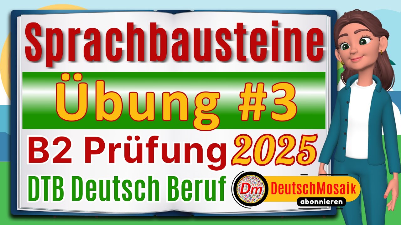 Sprachbausteine Übung B2 | Deutsch für den Beruf | Training 2025 - YouTube