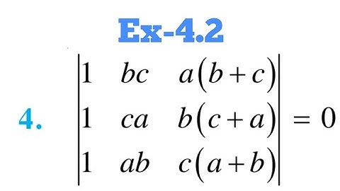 12th Ncert Maths exercise 4.2 Q. No. 4 by Nishant Tyagi