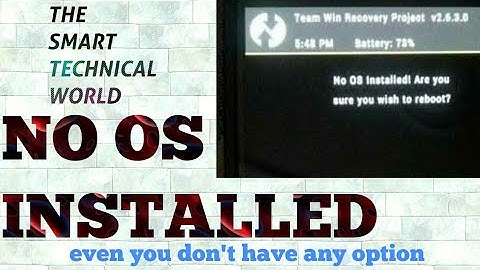 Fix "NO OS" even if u don