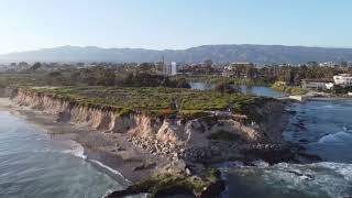 Drone Shot of Campus Point Beach (UCSB)