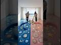 THIS DOUBLE FLOOR IS SO IMPRESSIVE 💙💖😱 Moon &amp; Heart Epoxy Luxury Floor #epoxy #epoxyfloor