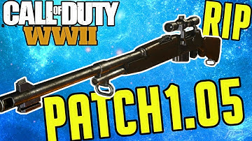Snipers & BAR NERF, SHOTGUN & LMG BUFF! CoD WW2 PATCH 1.05 Notes (Call of Duty World War 2 Update)