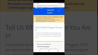 How to Complete National Verifier for ACP