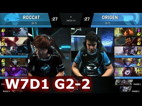 ROCCAT vs Origen | Game 2 S7 EU LCS Spring 2017 Week 7 Day 1 | ROC vs OG G2 W7D1 1080p