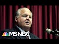 Rush Limbaugh, Conservative Radio Host, Dies At Age 70 | Andrea Mitchell | MSNBC