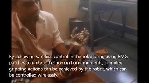 EMG controlled anthromorphic arm M. Tech Robotics Project SRM University