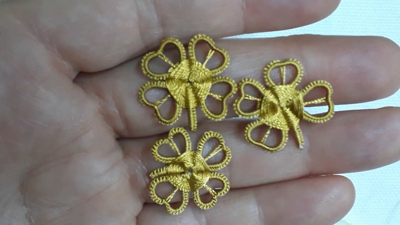 yeni model 4 YAPRAKLI YONCA HARİKA harika mekik oyası çok kolay ve güzel