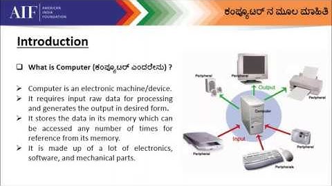 Basic Knowledge of Computer (ಕಂಪ್ಯೂಟರ್ ನ ಮೂಲ ಮಾಹಿತಿ)
