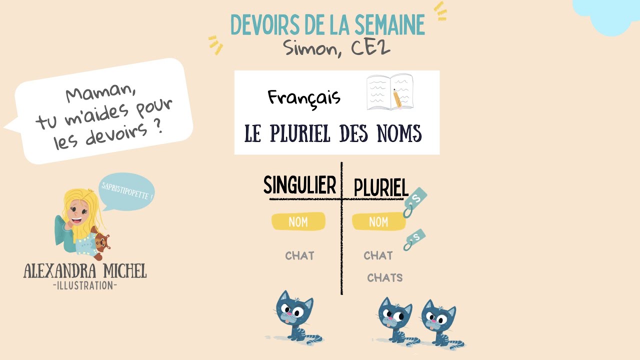 Le Pluriel Des Noms En Regle Generale Partie 1 Youtube
