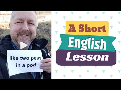 Video: Come Due Piselli In Inglese