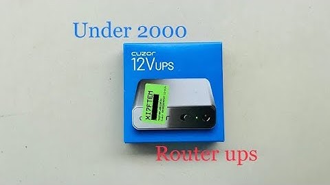 CUZOR ROUTER UPS  UNBOXING  /(3 to 4 hours battery backup)