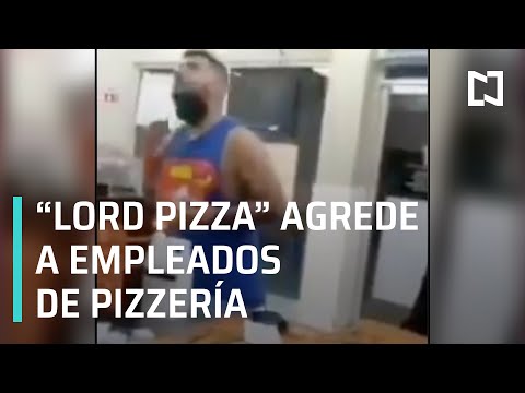 ‘Lord pizza’ agrede a empleados que le pidieron usar correctamente el cubrebocas - Las Noticias