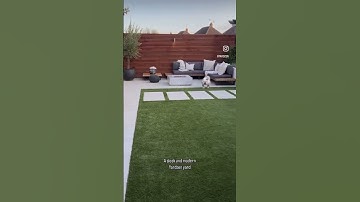 A modern landscape design fit for the whole family 🐾✨ #backyard #outdoorlivingspace