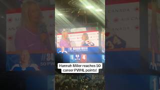 Hannah Miller reaches 50 career PWHL points!