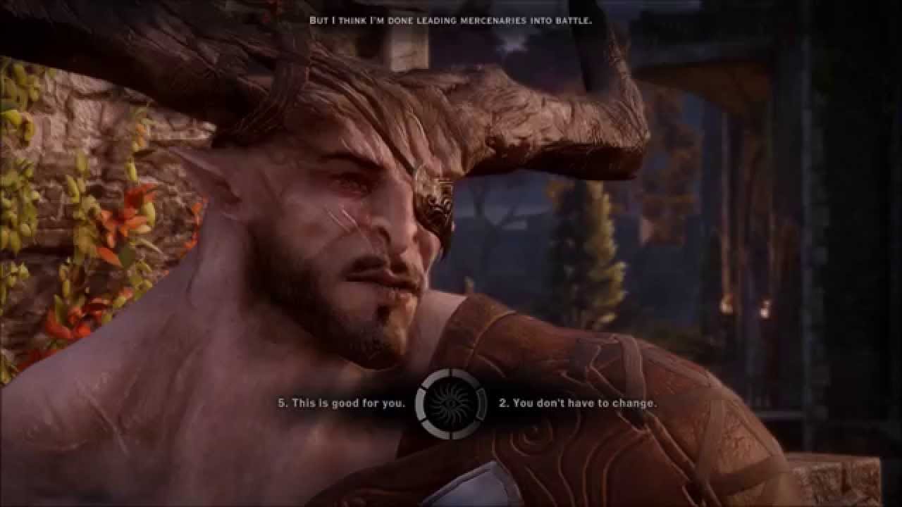 Dragon Age Inquisition Iron Bull Demands of the Qun YouTube