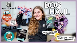 MONTHLY DOG HAUL! Small Businesses I LOVE & Things That Didn't Work Out (wilderdog, qalo, + more)